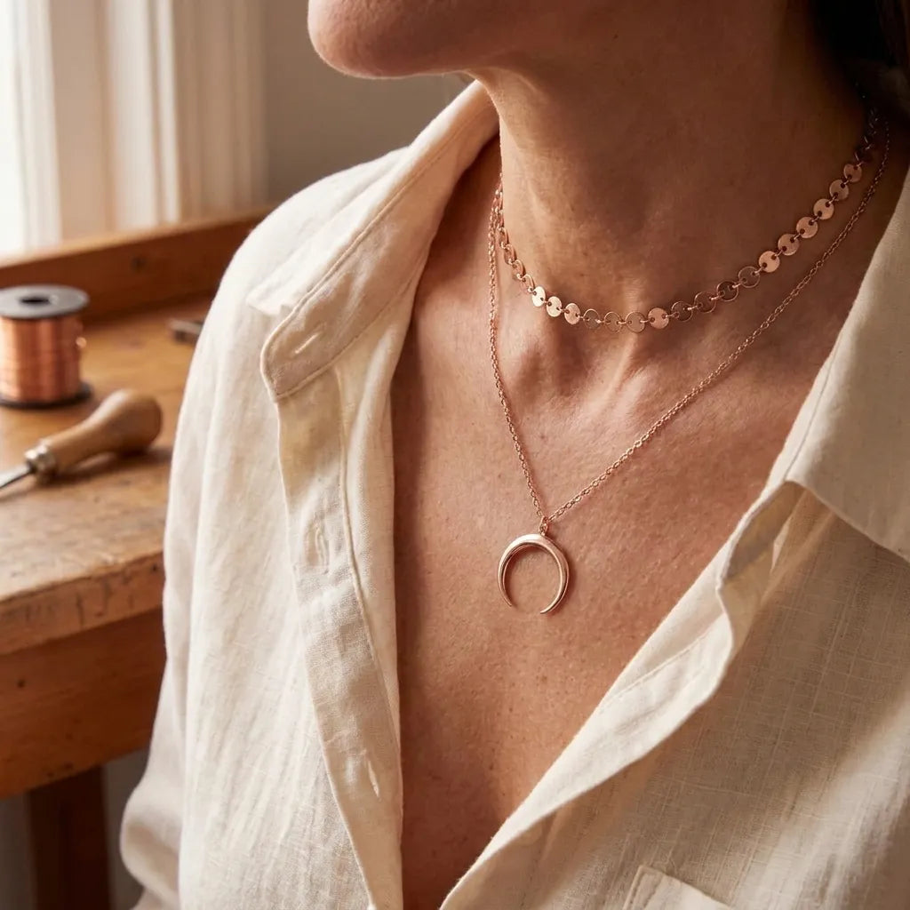 Luna - Collier Cuivre